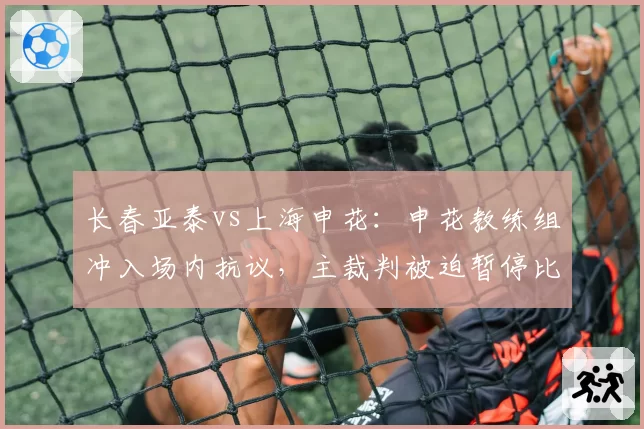 长春亚泰vs上海申花:申花教练组冲入场内抗议,主裁判被迫暂停比赛