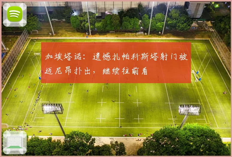 加埃塔诺：遗憾扎帕科斯塔射门被迈尼昂扑出，继续往前看